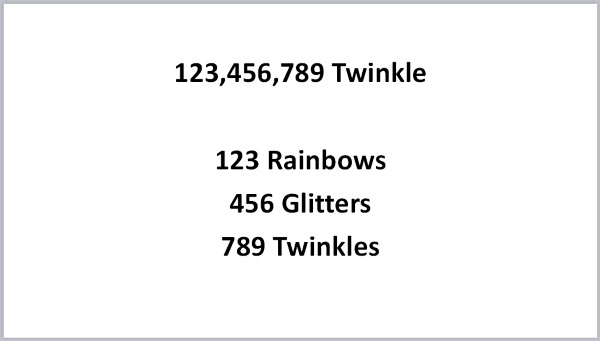 Rainbow Currency has easy to understand denominations